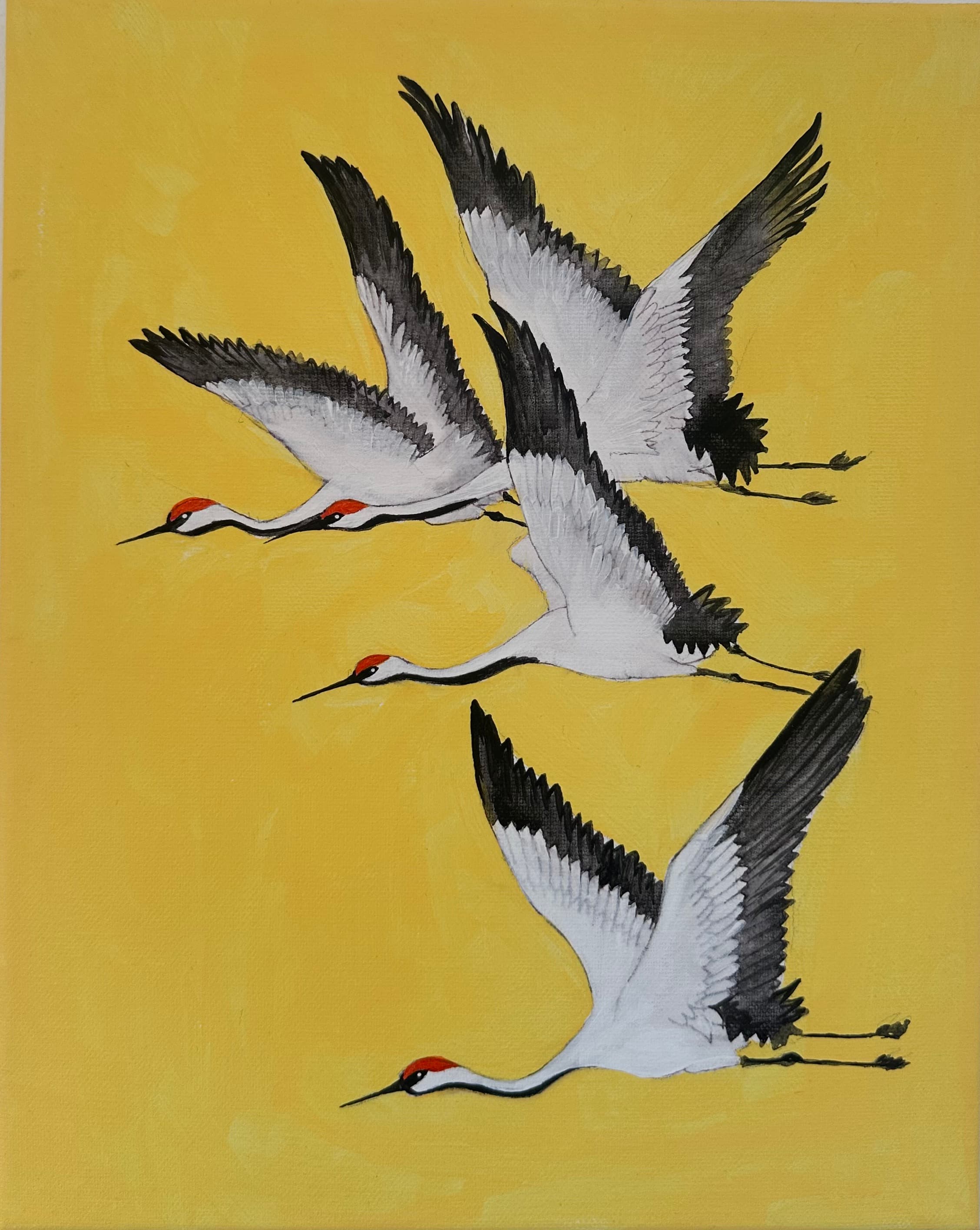 Skyward Dreams, painting by Zuhal Didem Aytaç